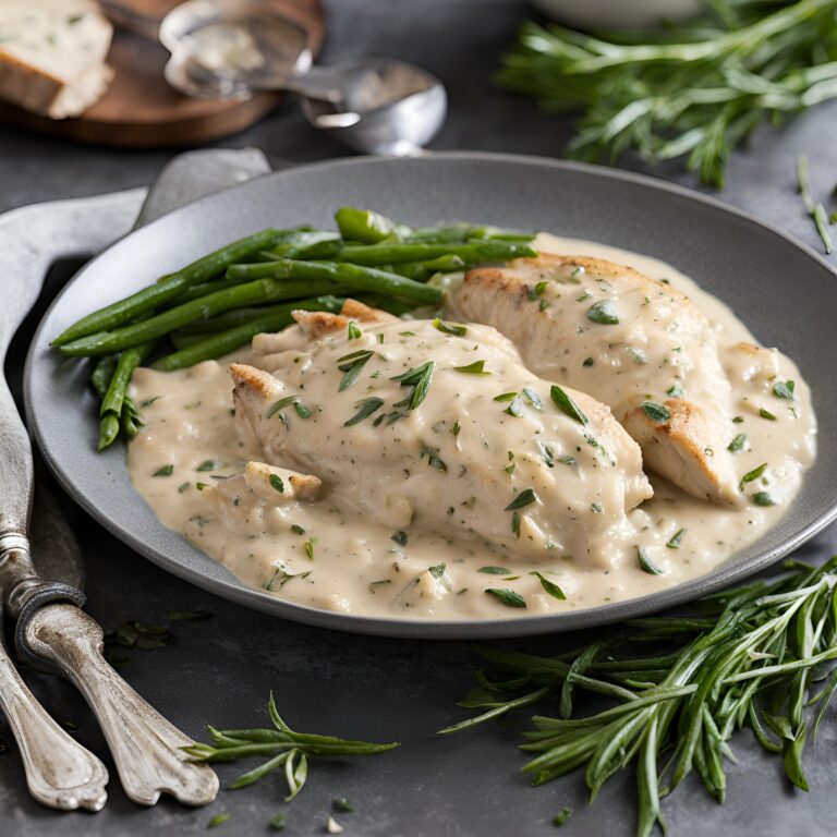 Creamy French Chicken Tarragon (Poulet à l’Estragon)