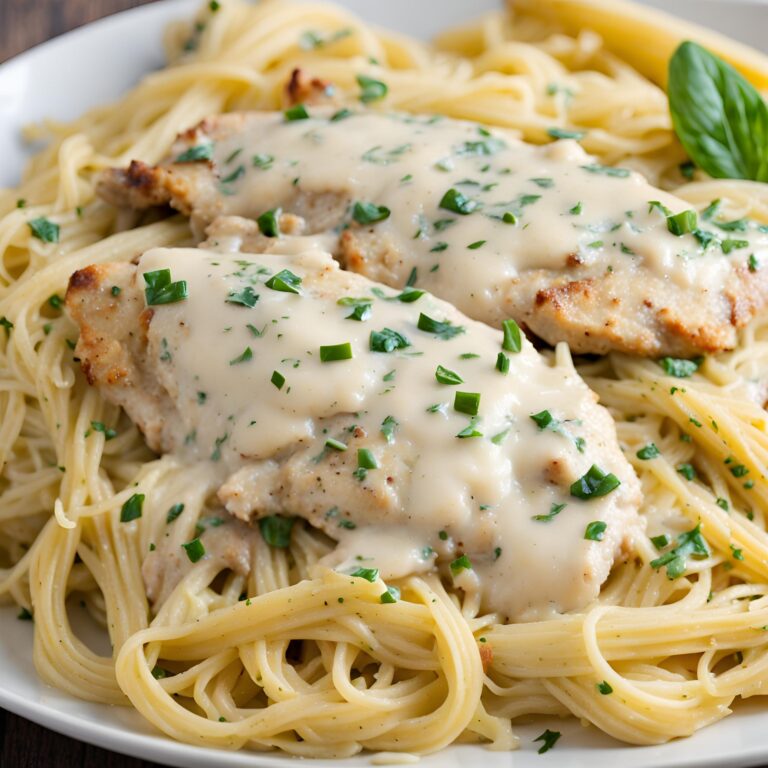 Creamy Parmesan Carbonara Chicken recipe