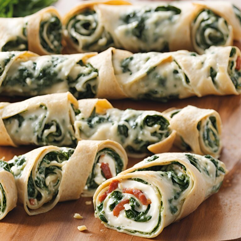 Creamy Spinach Roll Ups Recipe