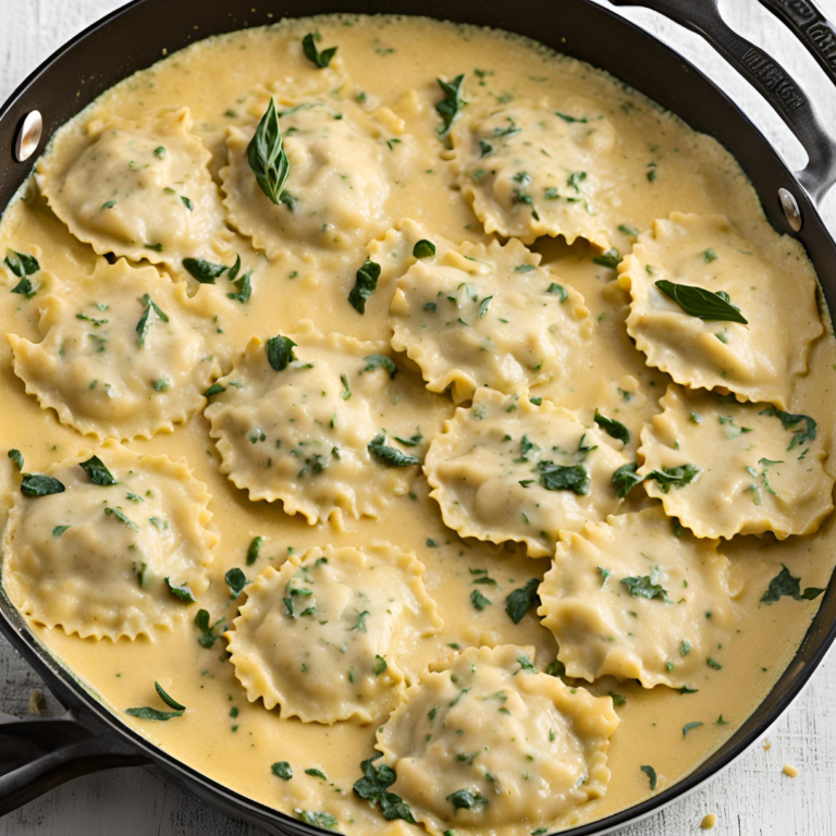 Creamy Tuscan Ravioli