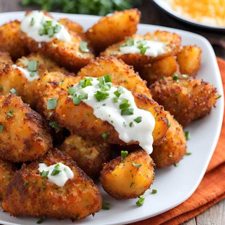 Crispy Parmesan Crusted Buffalo Potatoes Recipe