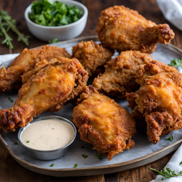 Crispy Soul Food Fried Chicken With Spicy Buttermilk Brine