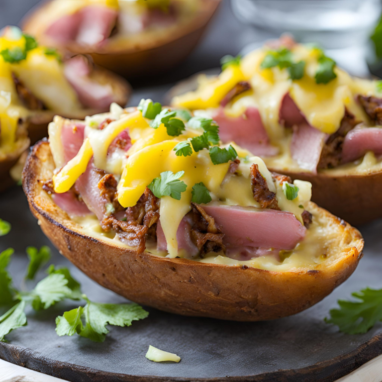 Cuban Sandwich Potato Skins