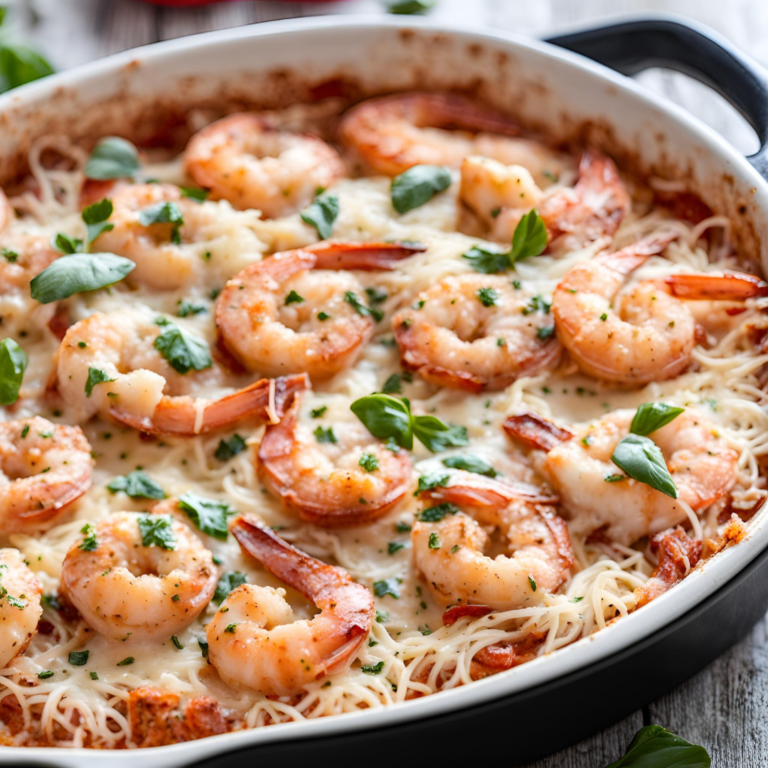 Easy Baked Shrimp Parmesan