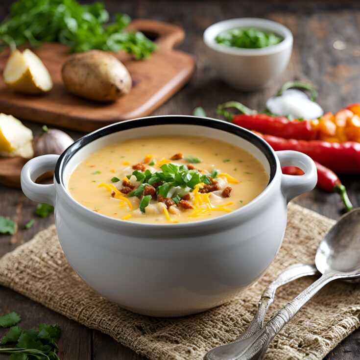Easy Spicy Baked Potato Soup