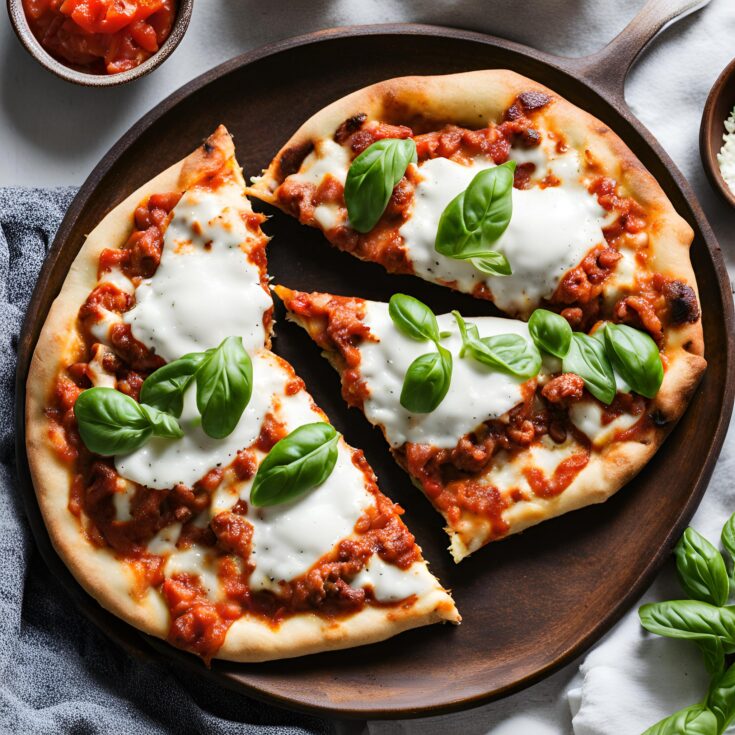 Easy Weeknight Lasagna Naan Pizzas Recipe