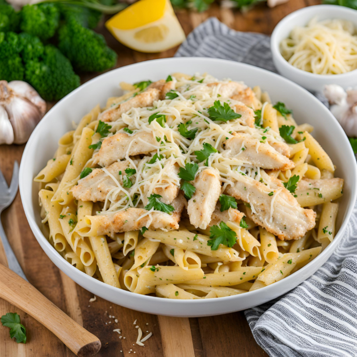 Garlic Parmesan Chicken Pasta