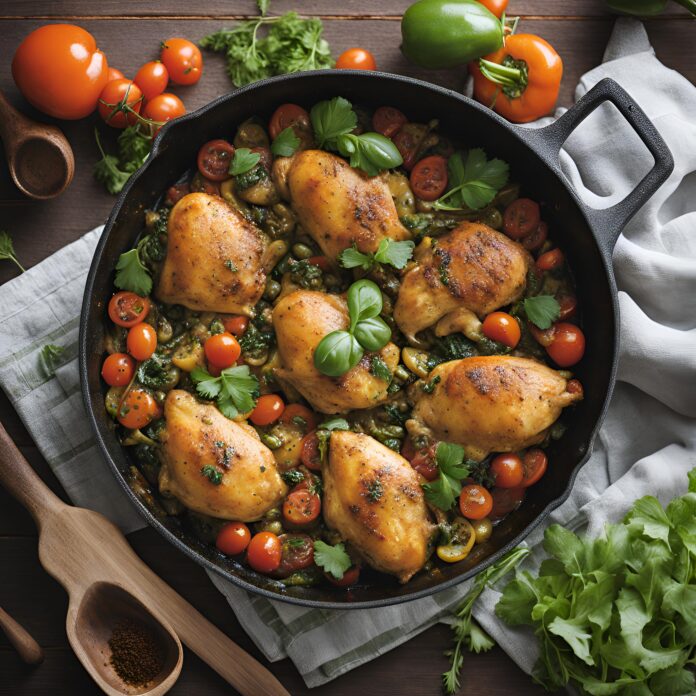 Giardiniera Chicken Skillet