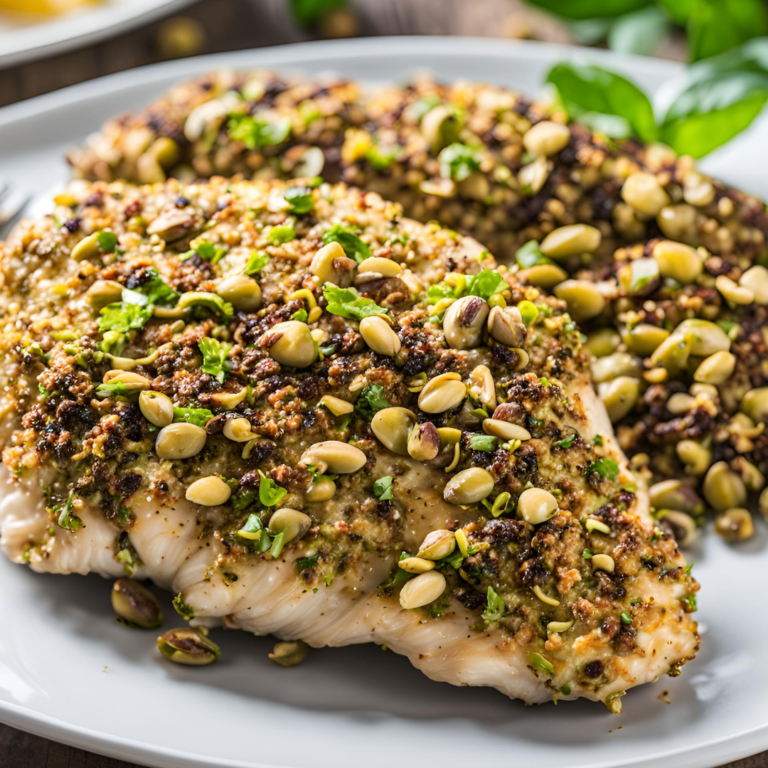 Healthy Easy Pistachio Crusted Chicken recipe