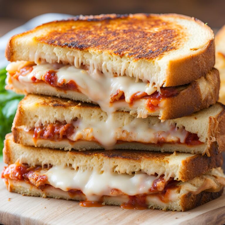 Lazy Chicken Parmesan Grilled Cheese Recipe