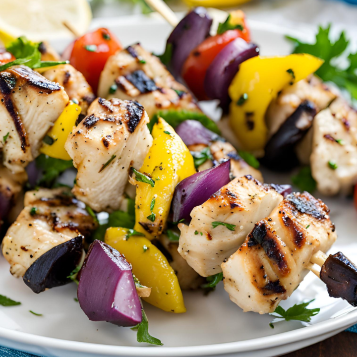 Lemon Greek Marinated Chicken Kabobs recipe | Cheff Recipes