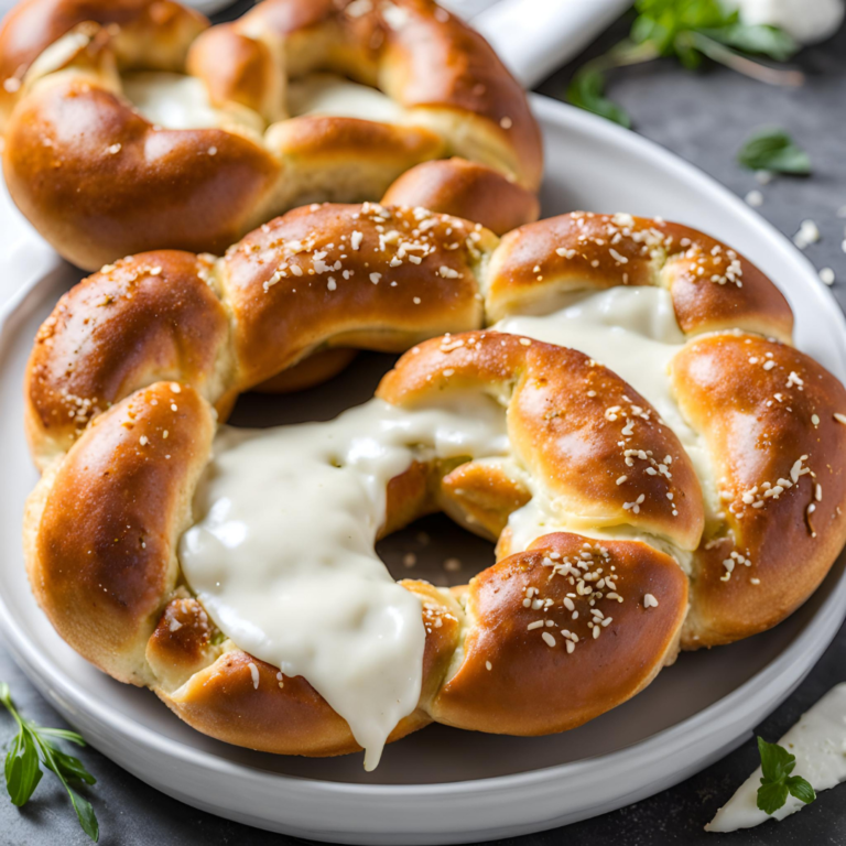 Mozzarella Stuffed Soft Pretzels