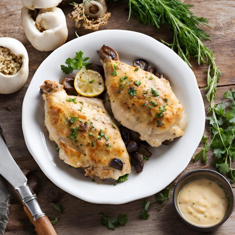 Mushroom Stuffed Chicken Breast Recipe