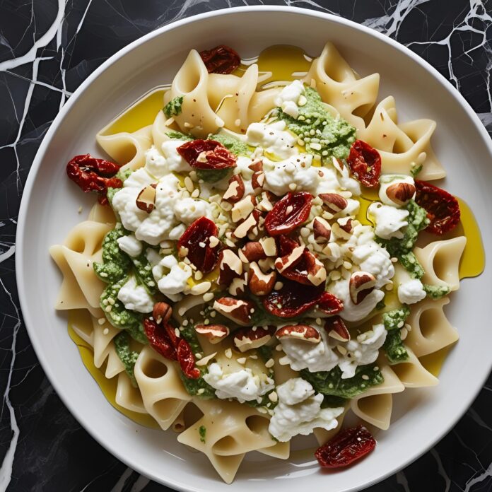 Pasta with Sun-dried Tomato Ricotta Pesto