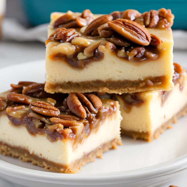 Pecan Pie Cheesecake Bars recipe