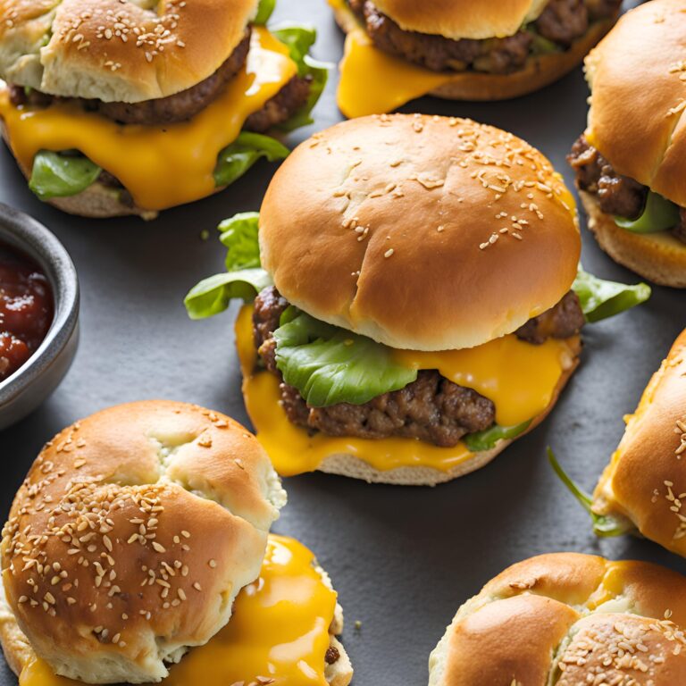 Pull Apart Cheeseburger Sliders