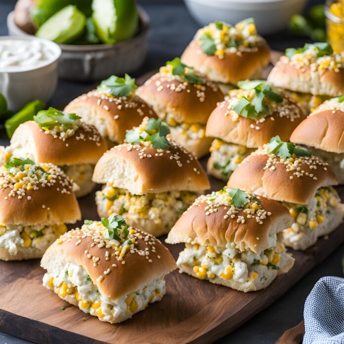 Pull Apart Street Corn Dip Sliders Recipe