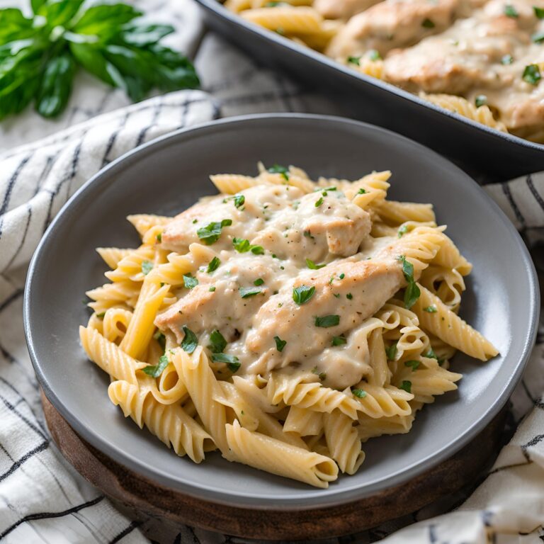 Southern Style Creamy Parmesan Chicken Pasta