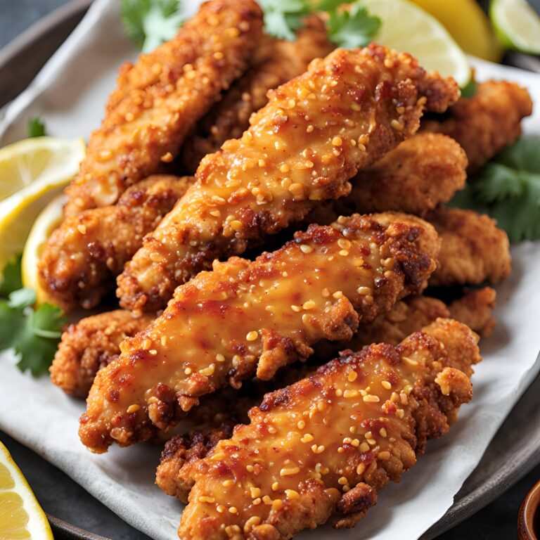 Spicy Honey Crispy Chicken Tenders Recipe