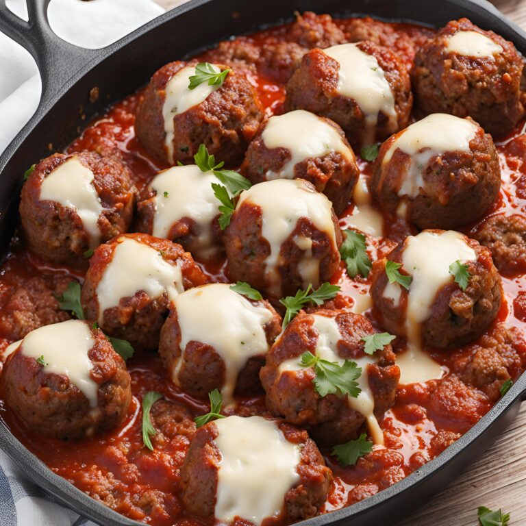 Stuffed Meatballs with Mozzarella Cheese recipe