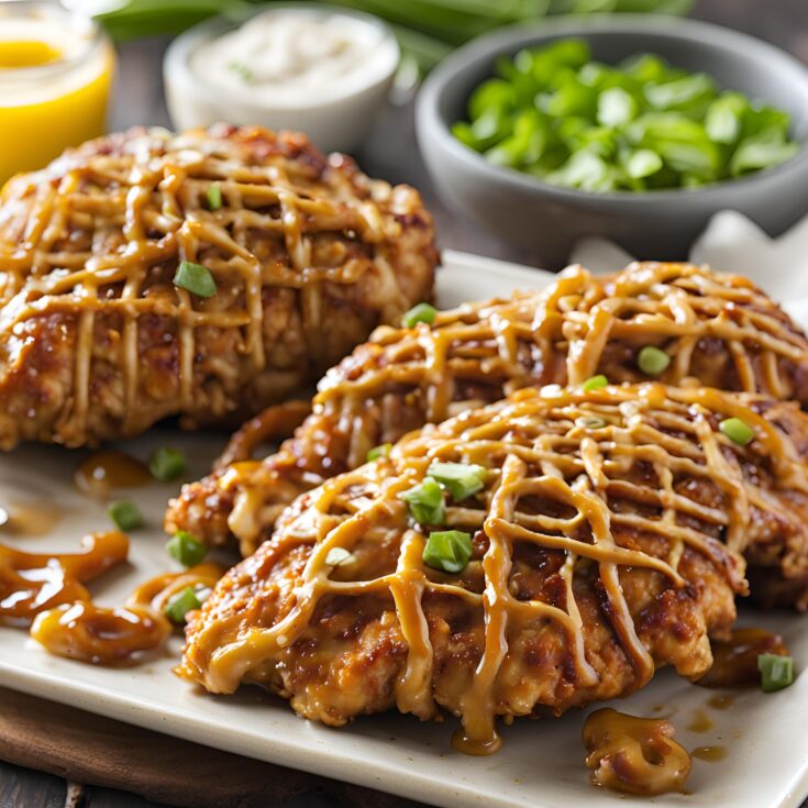 spicy honey mustard pretzel chicken Recipe