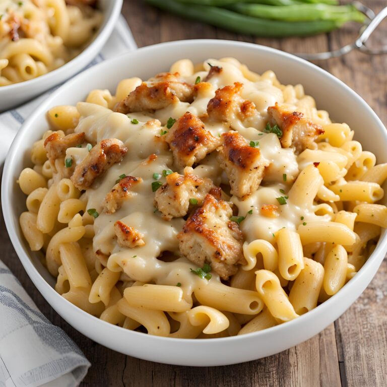 4 Cheese Mac with Honey Pepper Chicken Recipe