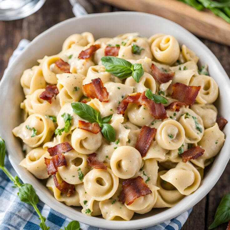 Bacon Tortellini Alfredo Recipe