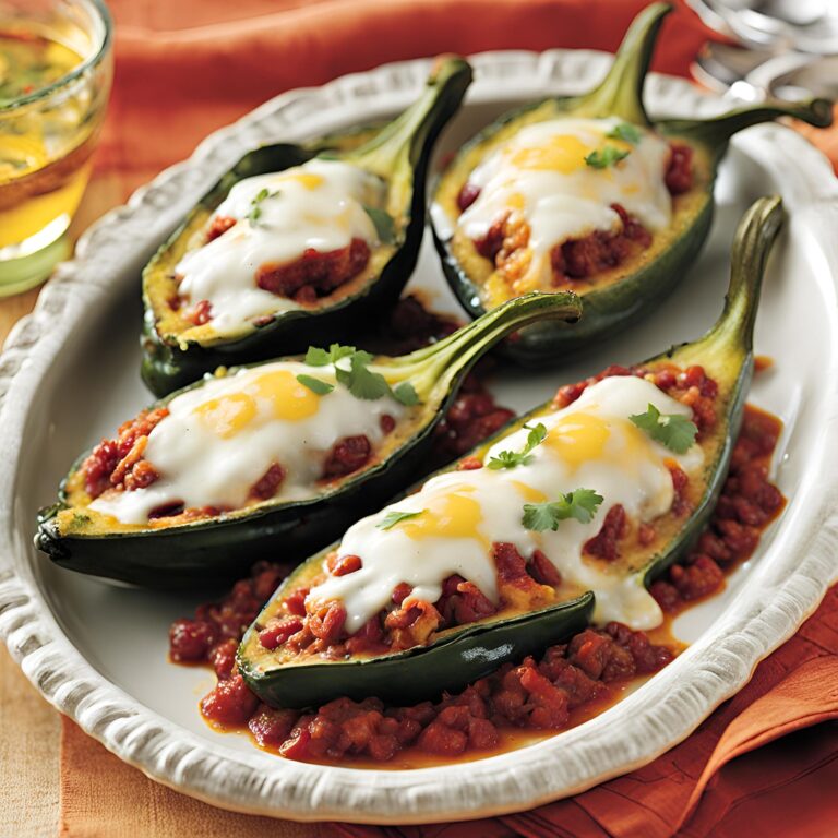 Baked Chiles Rellenos With Chorizo