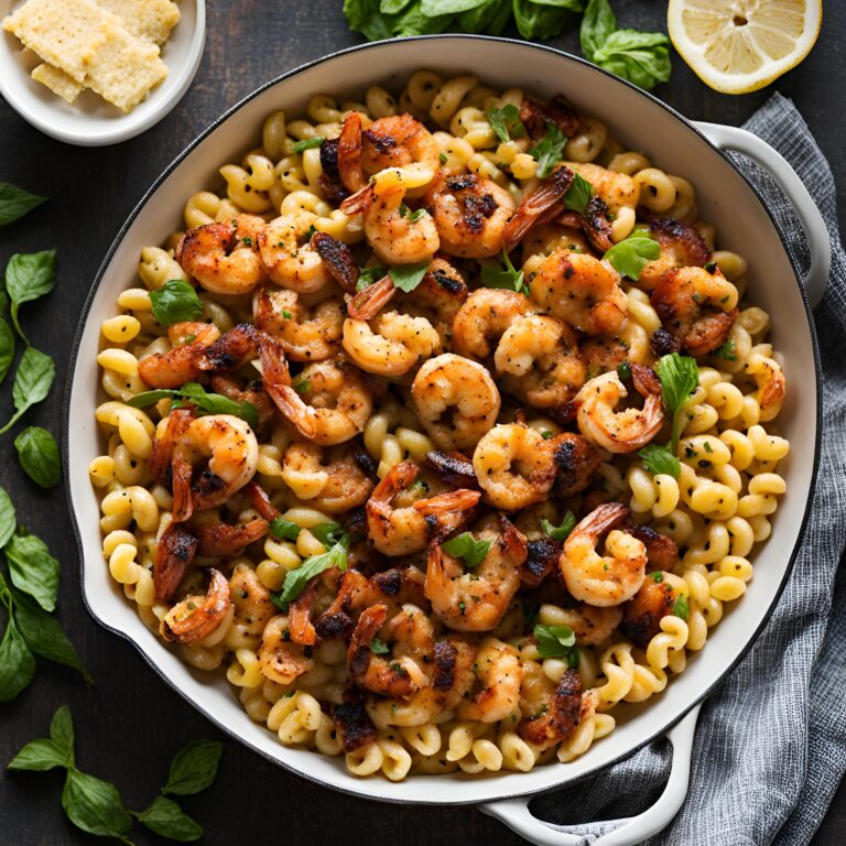 Blackened Shrimp Cavatappi