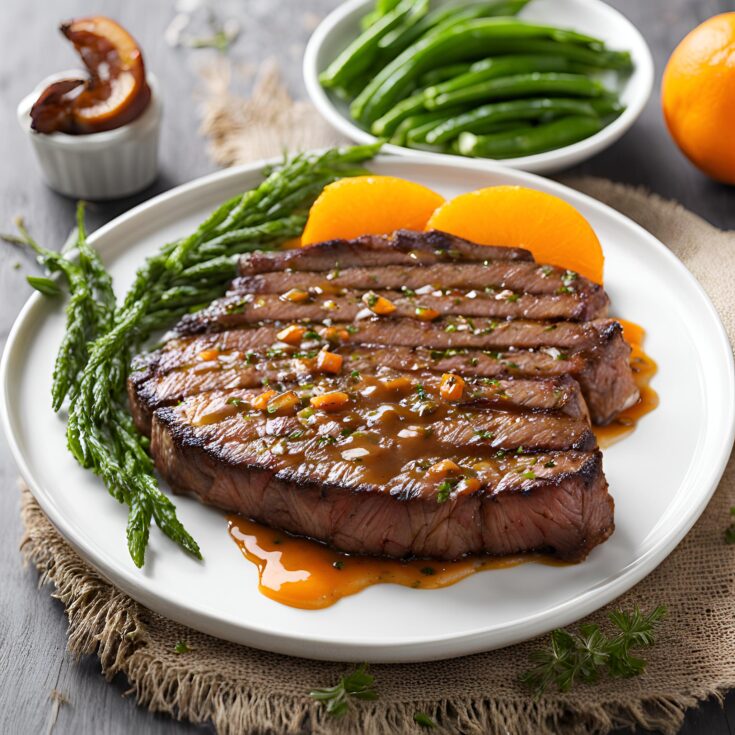 Cajun Steak with Apricot Orange Glaze