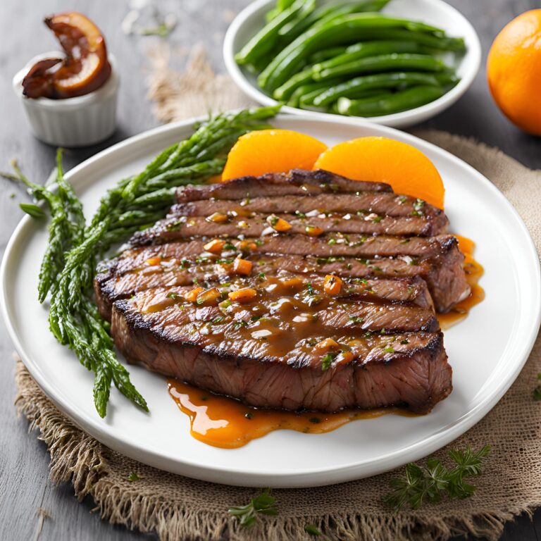 Cajun Steak with Apricot Orange Glaze