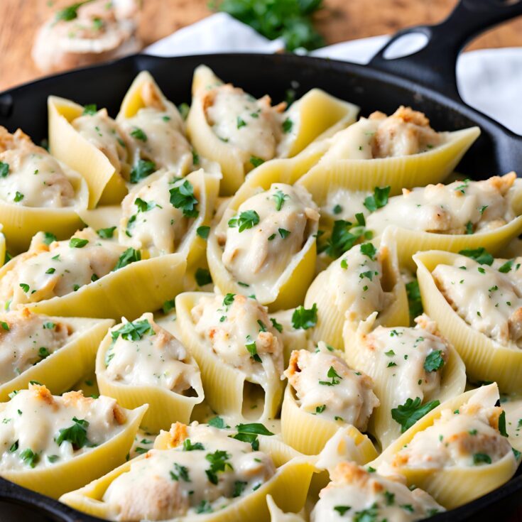 Chicken Alfredo Stuffed Shells Recipe