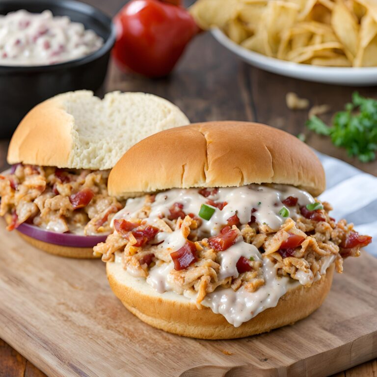 Chicken Bacon Ranch Sloppy Joes Recipe