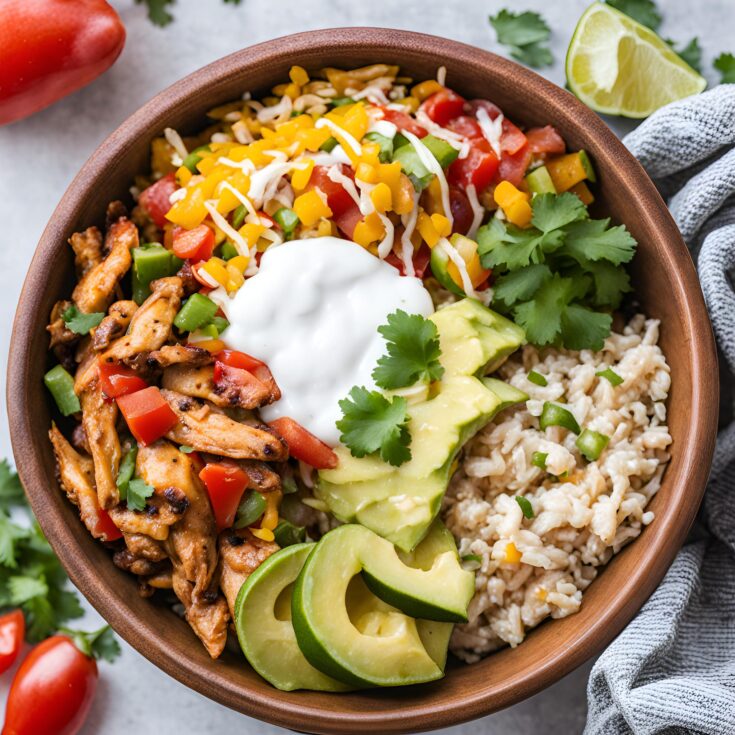 Chicken Fajita Burrito Bowl Recipe