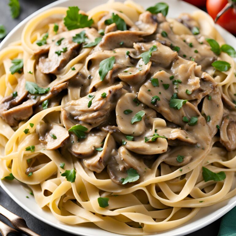 Chicken Marsala Fettuccine Recipe