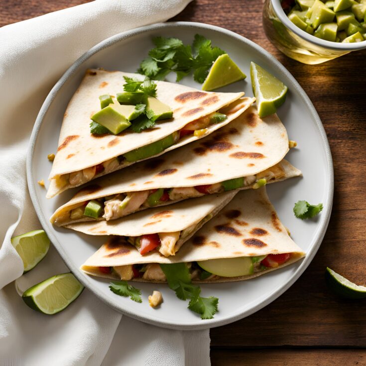 Chicken and Avocado Quesadillas