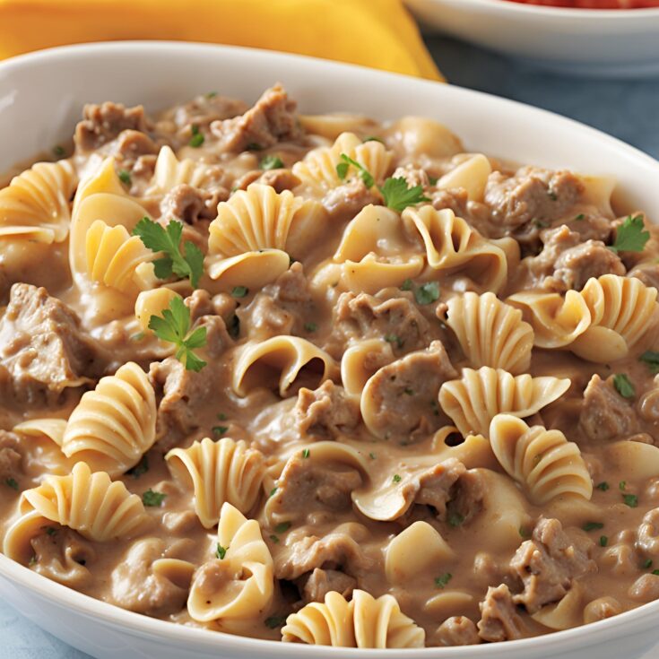 Creamy Beef and Shells Recipe