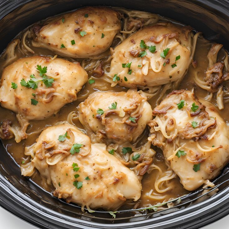 Crockpot French Onion Chicken Recipe