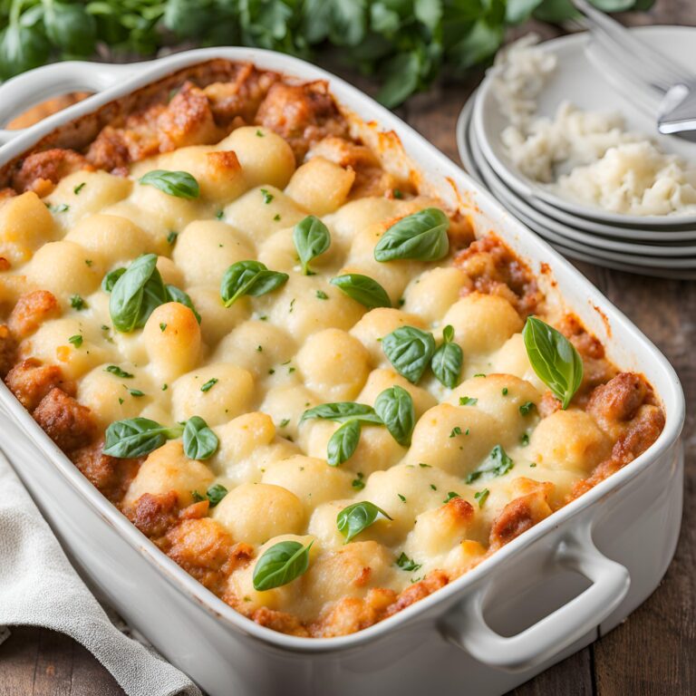 Easy Cheesy Gnocchi Casserole Recipe