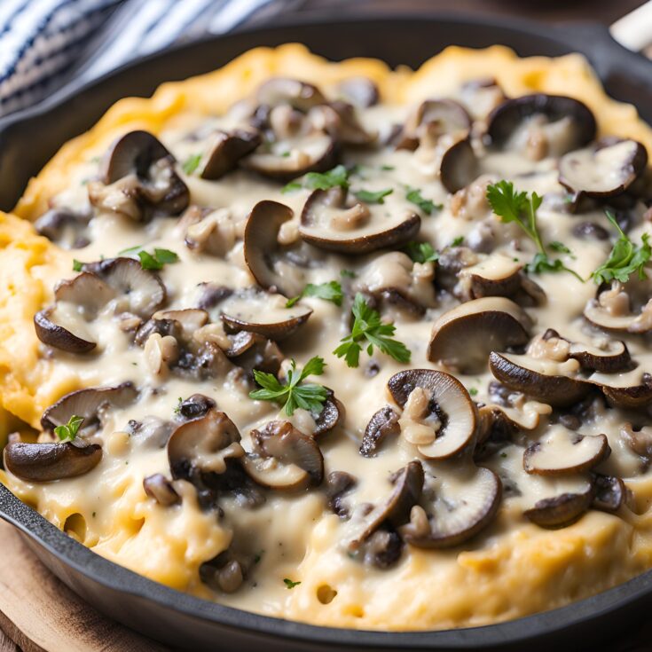 Easy Cheesy Mushroom Recipe 