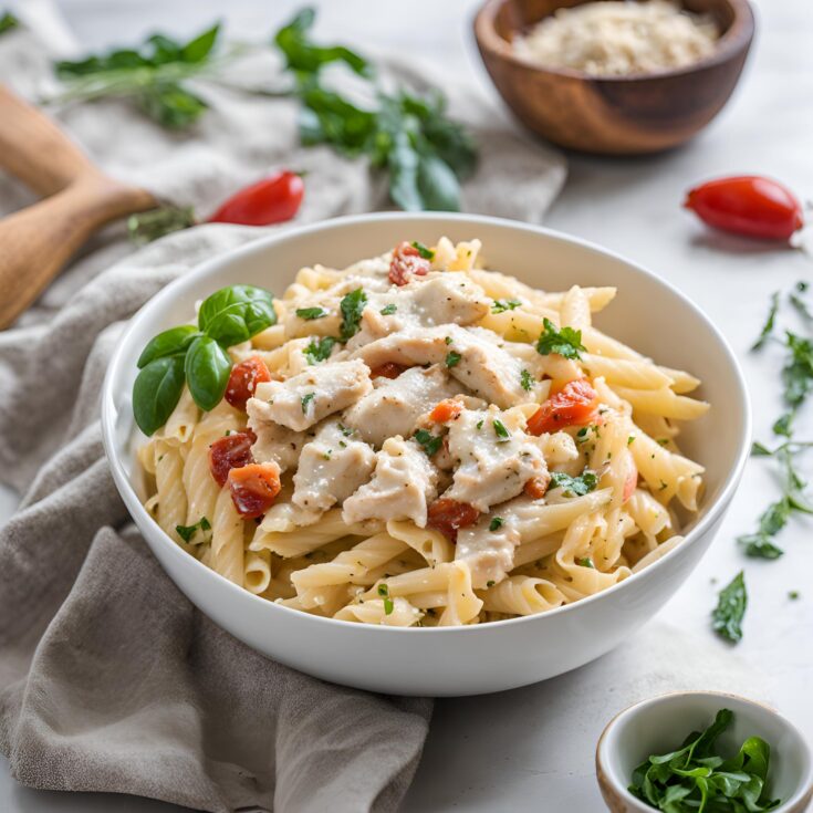 Easy Ricotta Cheese Pasta with Chicken