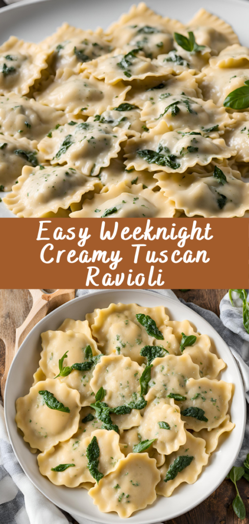 Easy Weeknight Creamy Tuscan Ravioli Cheff Recipes