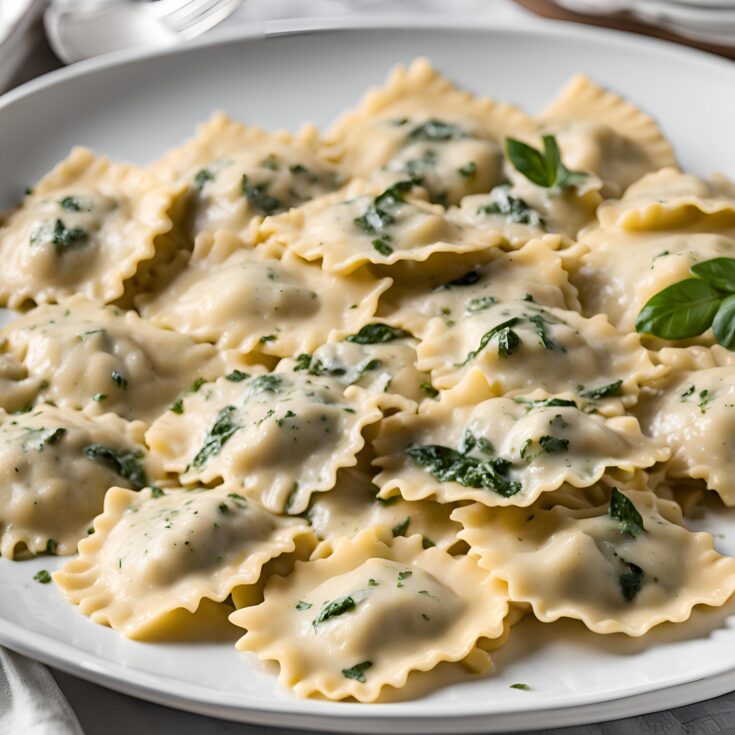 Easy Weeknight Creamy Tuscan Ravioli