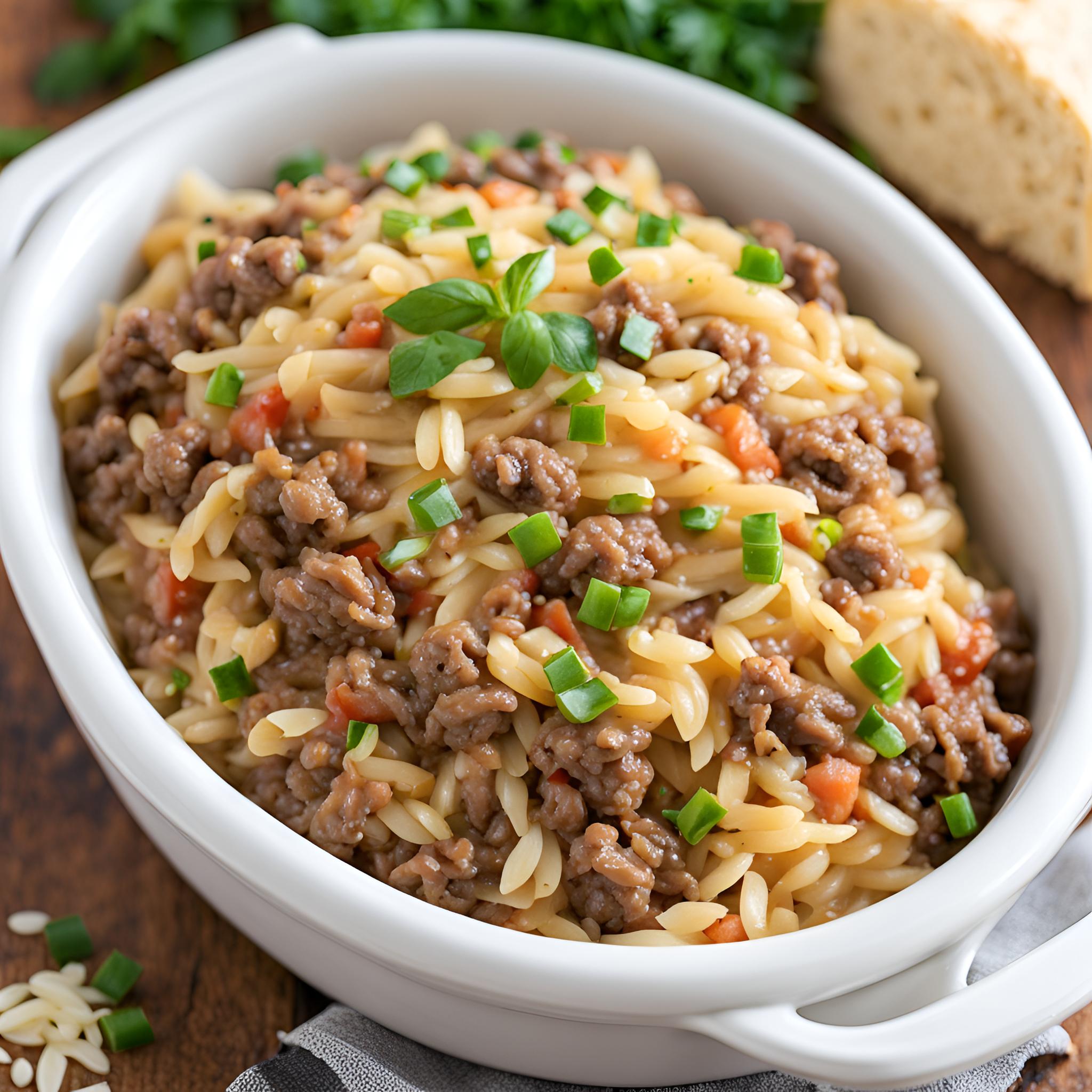 Ground Beef Orzo Recipe