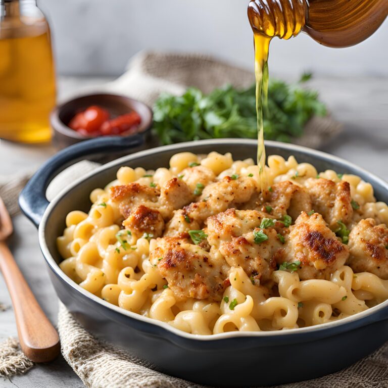 Honey Pepper Chicken Mac and Cheese Recipe