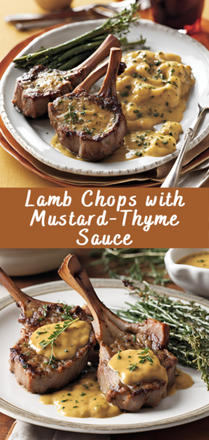 Lamb Chops with Mustard Thyme Sauce | Cheff Recipes