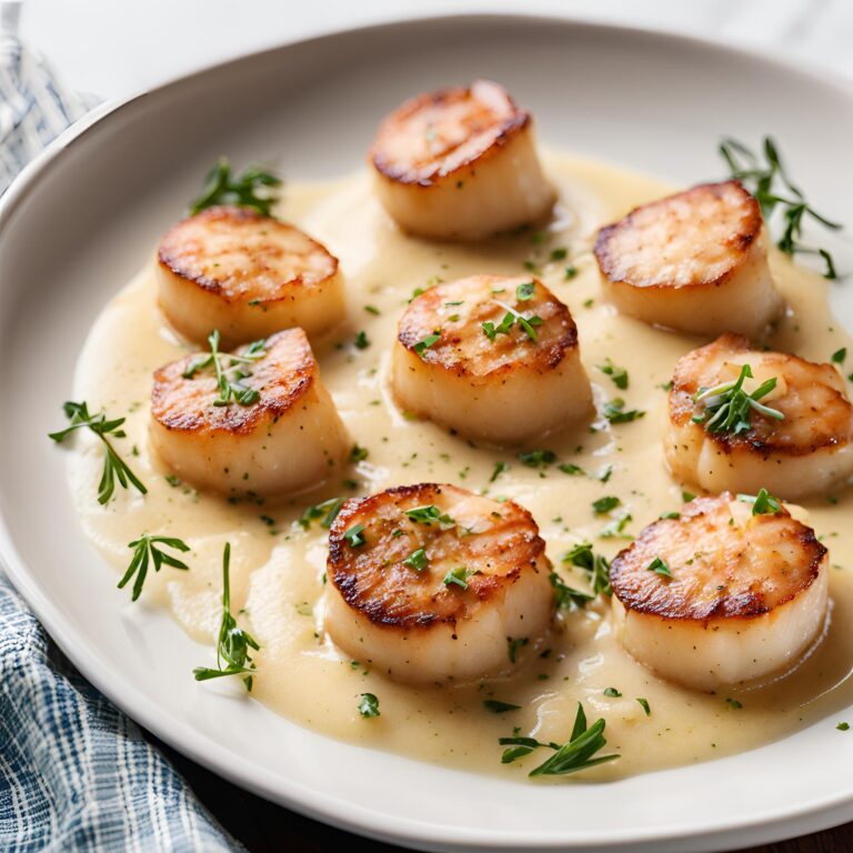 Lemon Butter Scallops Recipe