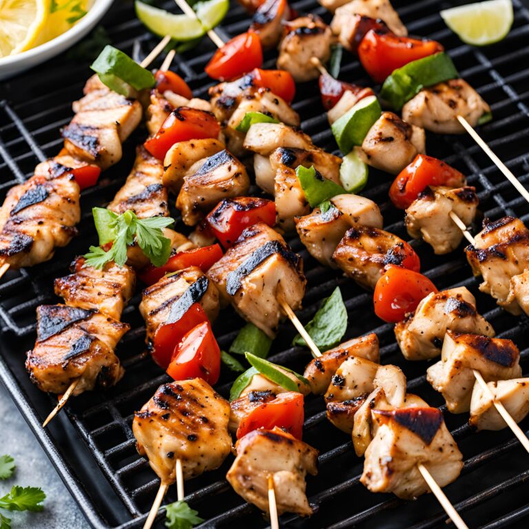 Marinated Chicken Skewers on the Grill Recipe