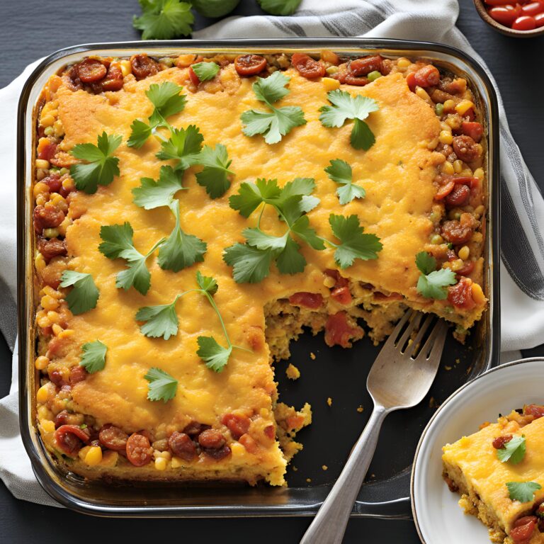 Mexican Chorizo Cornbread Casserole Recipe