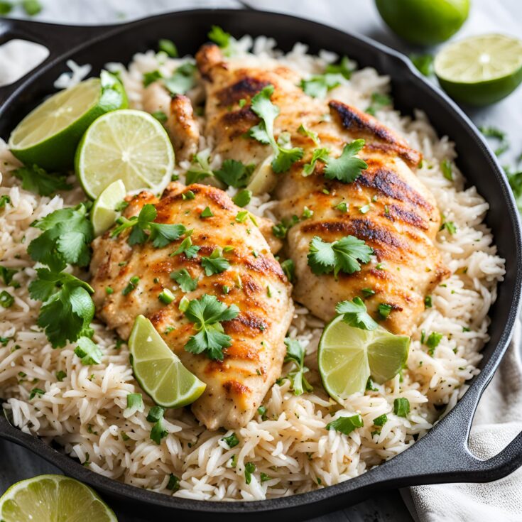 One-Pan Coconut Lime Chicken and Rice